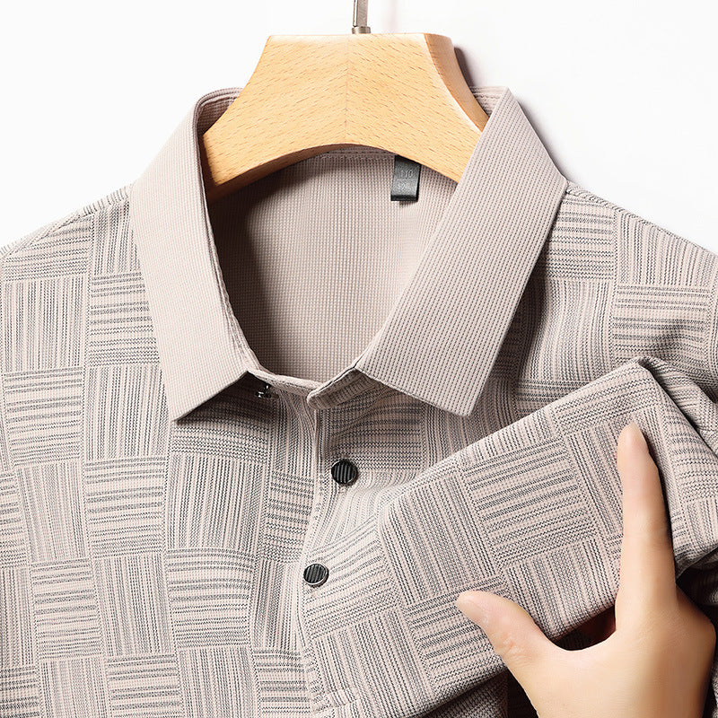 Slim Fit Breathable New Men's Lapel T-shirt