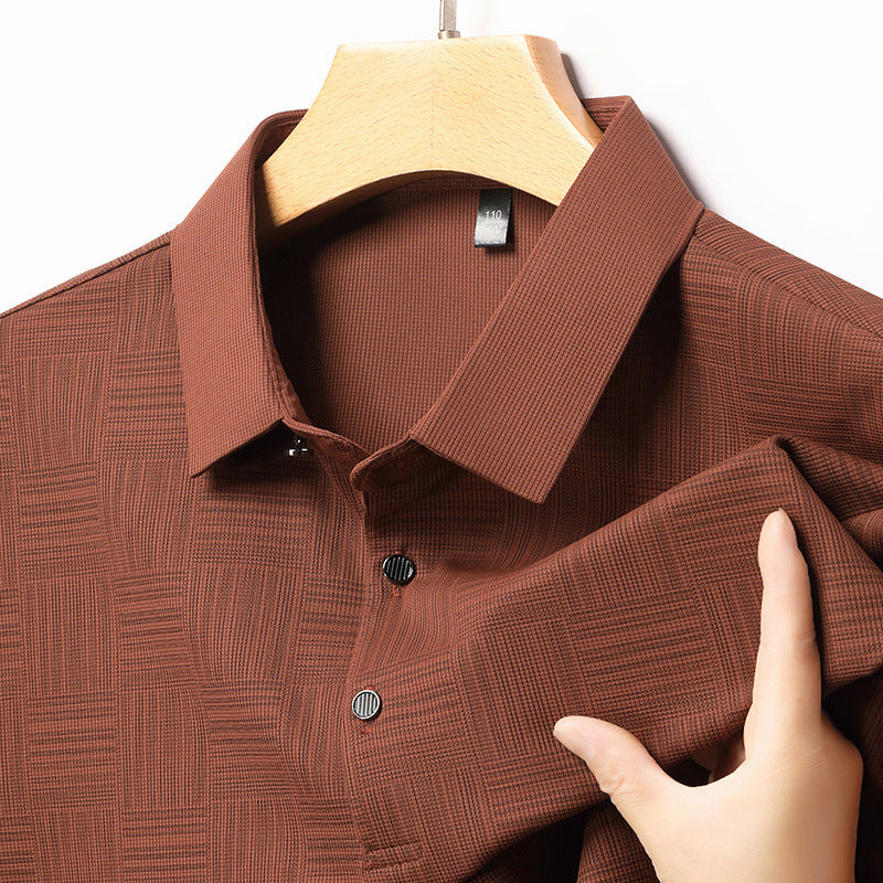 Slim Fit Breathable New Men's Lapel T-shirt